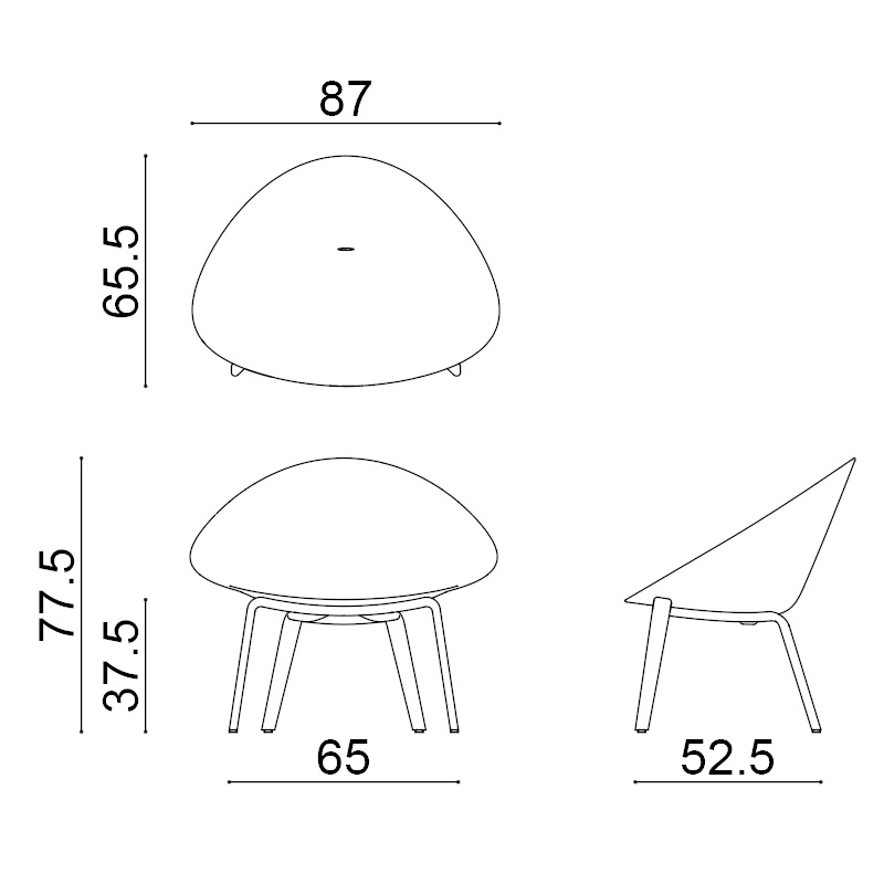 Adell Loungesessel #6806