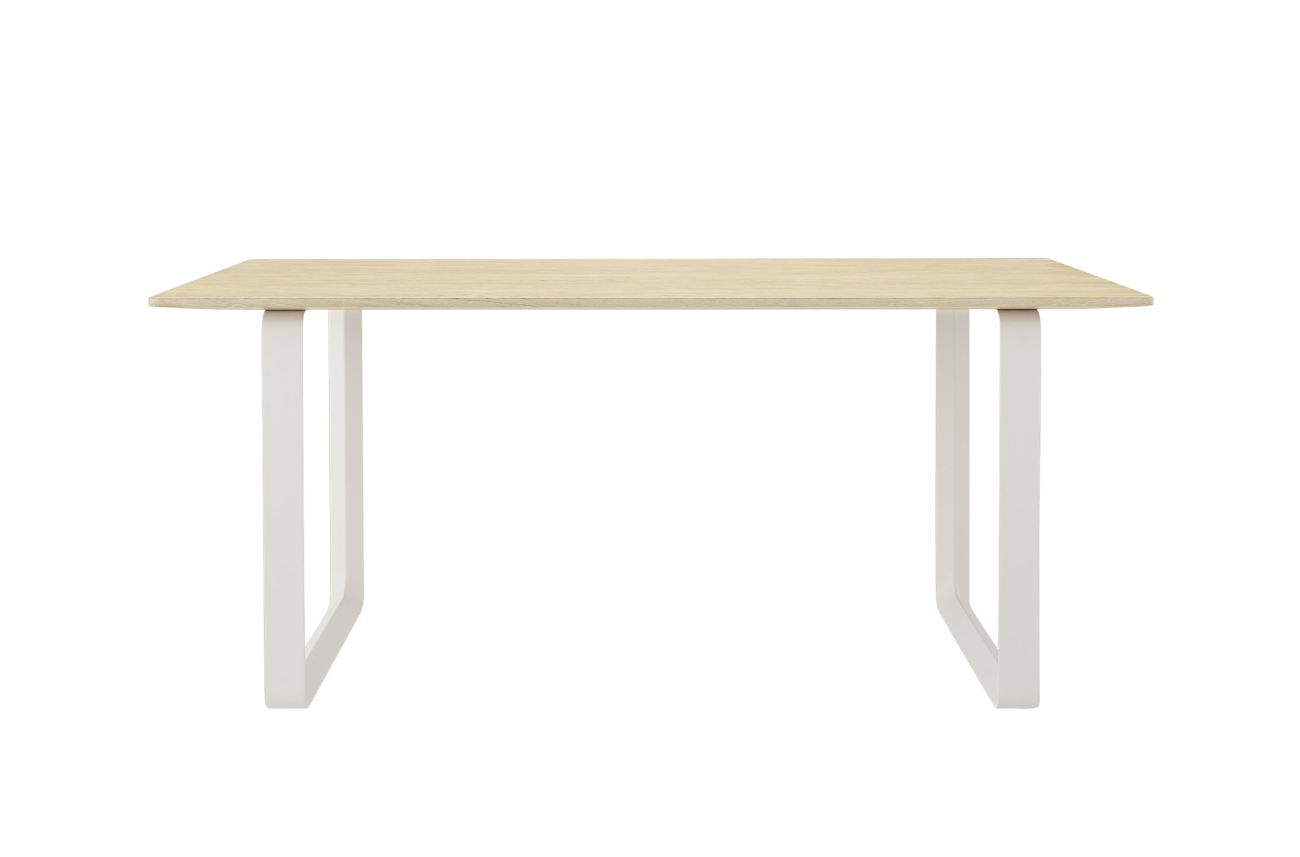 70/70 Tisch, 170 x 85 cm, eiche massiv / weiß