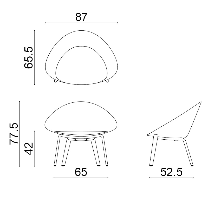 Adell Loungesessel #6807