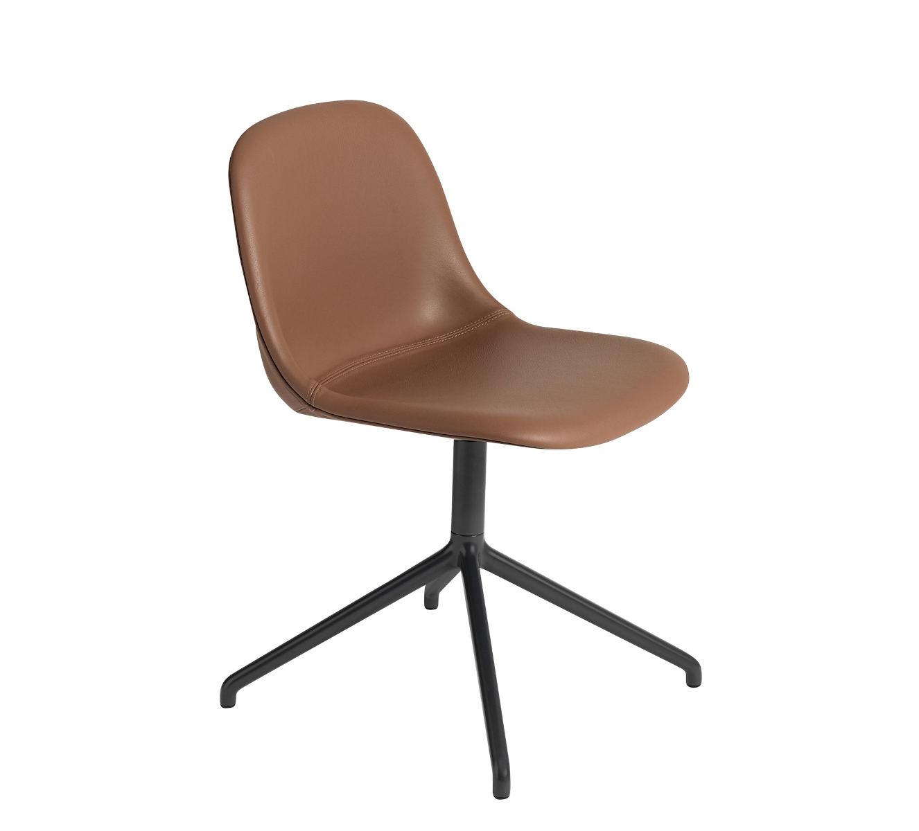 Fiber Side Chair, swivel base, remix 433 / grau