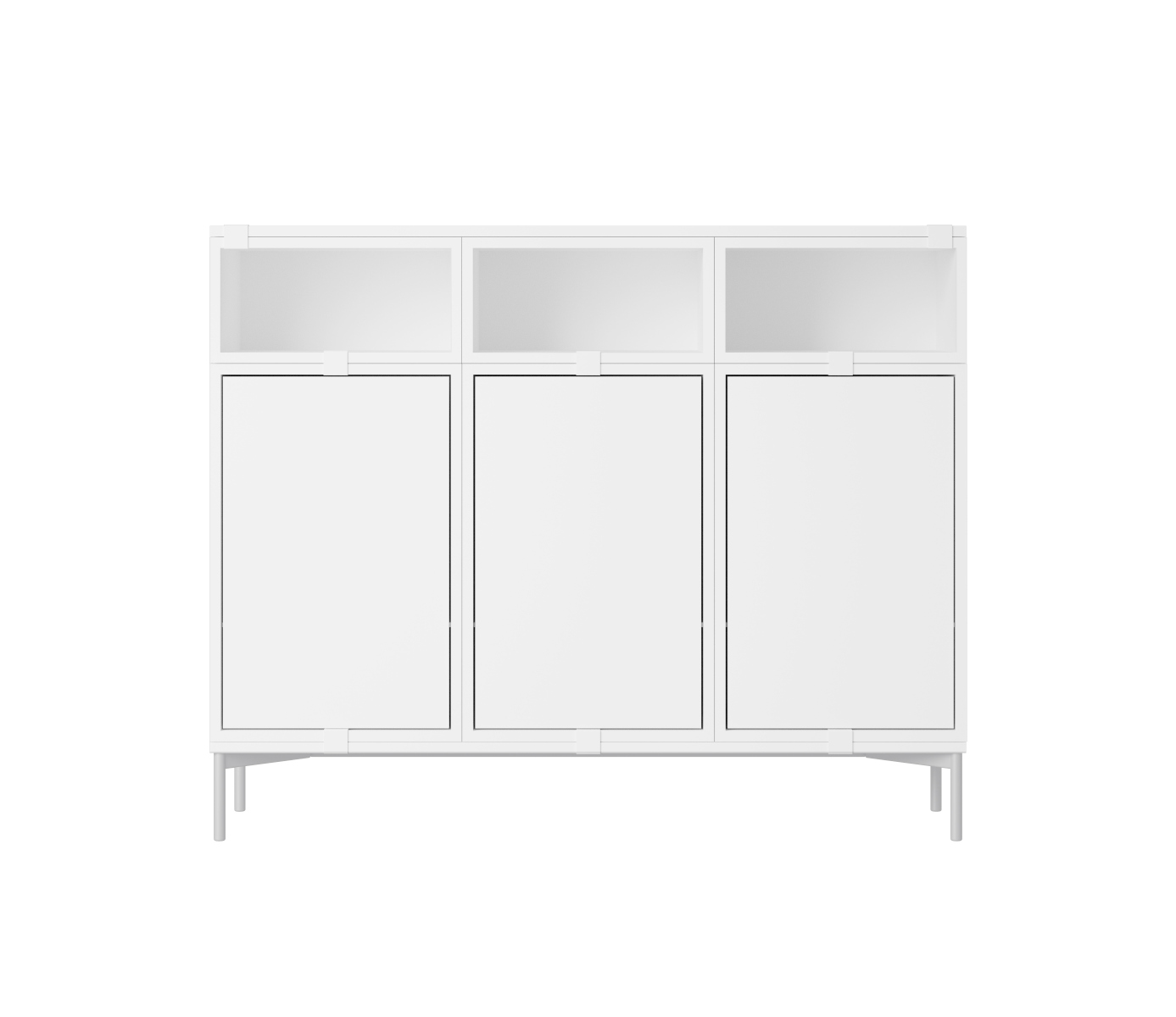 Stacked Storage Sideboard - Configuration 3, grau