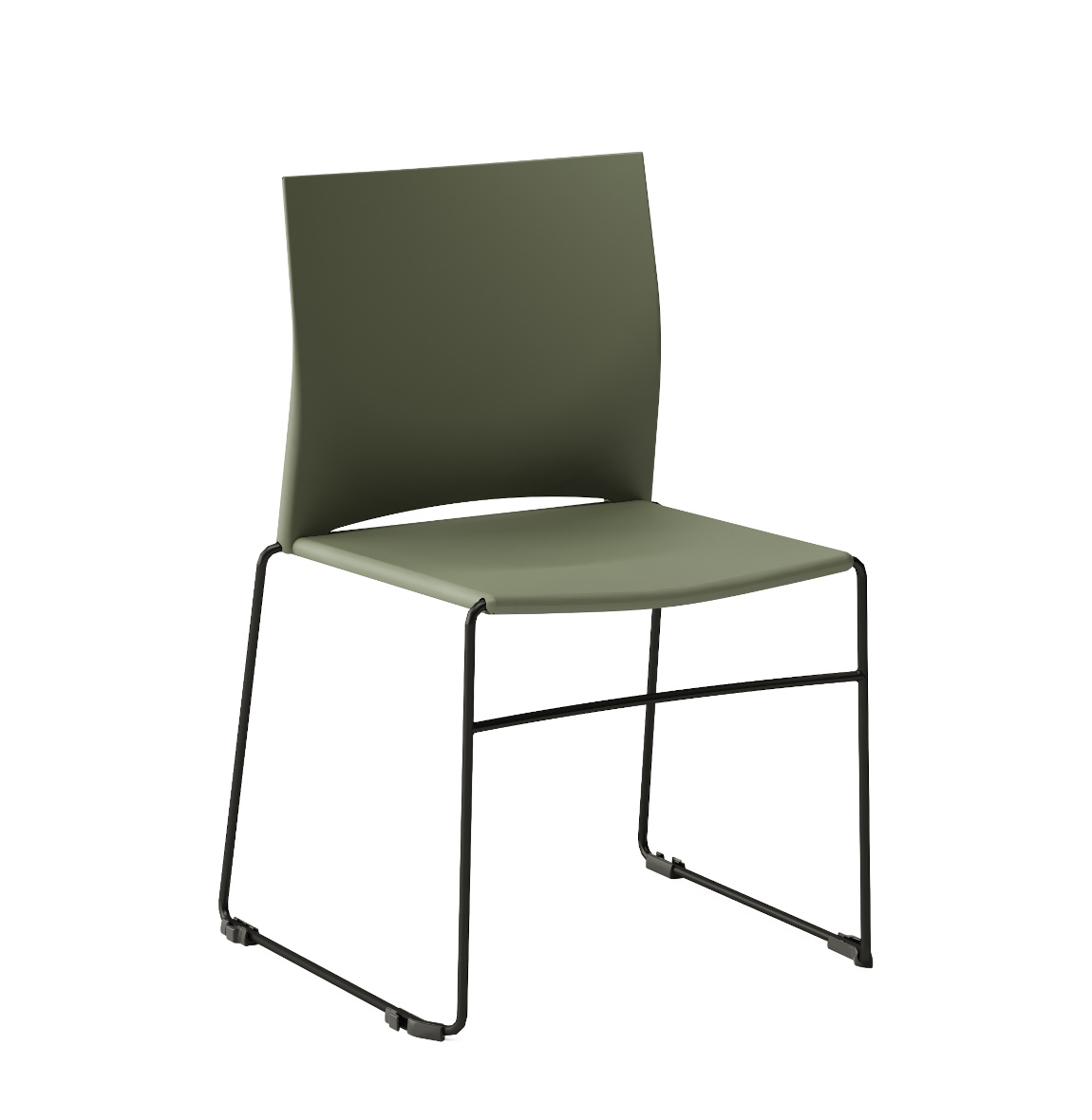 Ariz 550V Stuhl, Kufengestell, Sitz und Rückenlehne aus Kunststoff