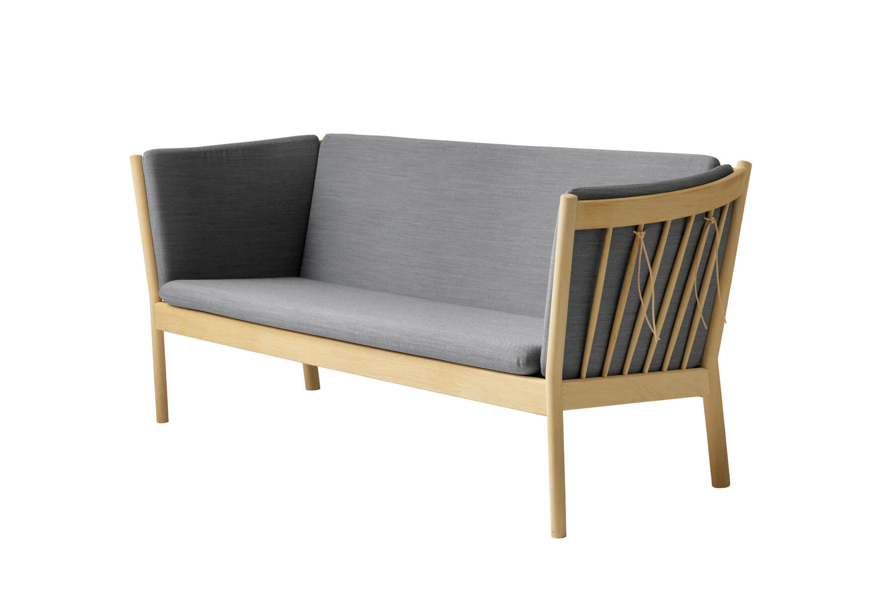 J149 Sofa 3-Sitzer, eiche natur / dunkelblau