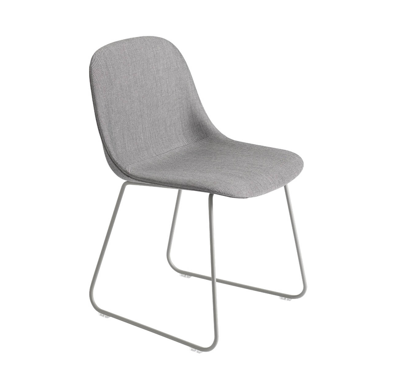 Fiber Side Chair, sled base, remix 133 / grau