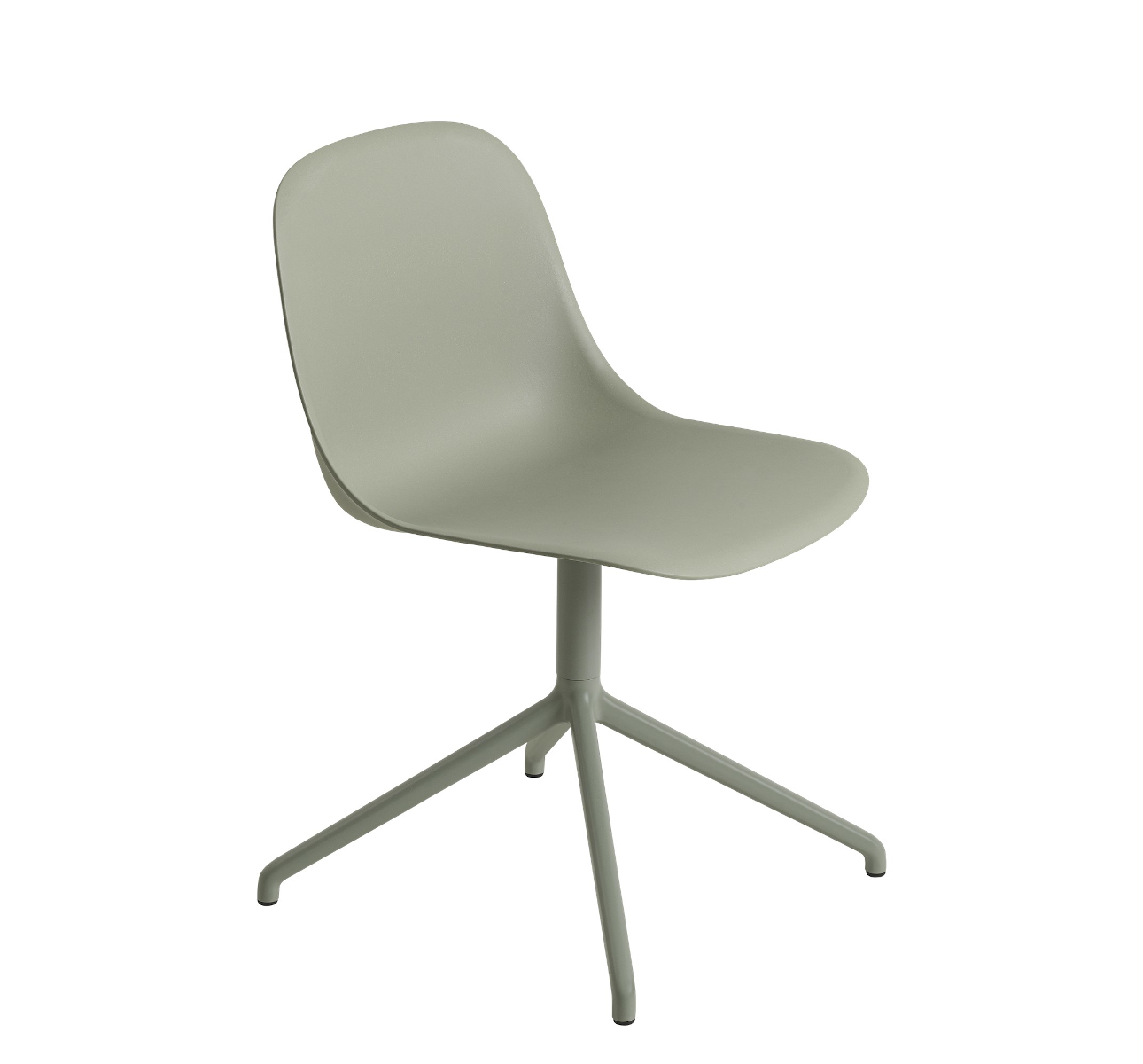 Fiber Side Chair, swivel base, remix 433 / grau