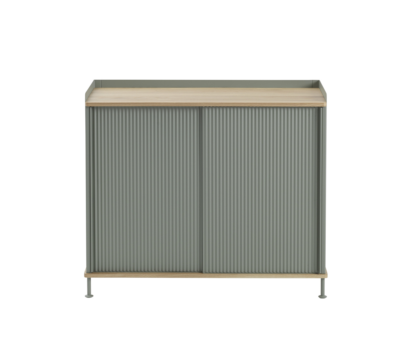 Enfold Sideboard, 100 x 85 cm, eiche lackiert / anthrazit