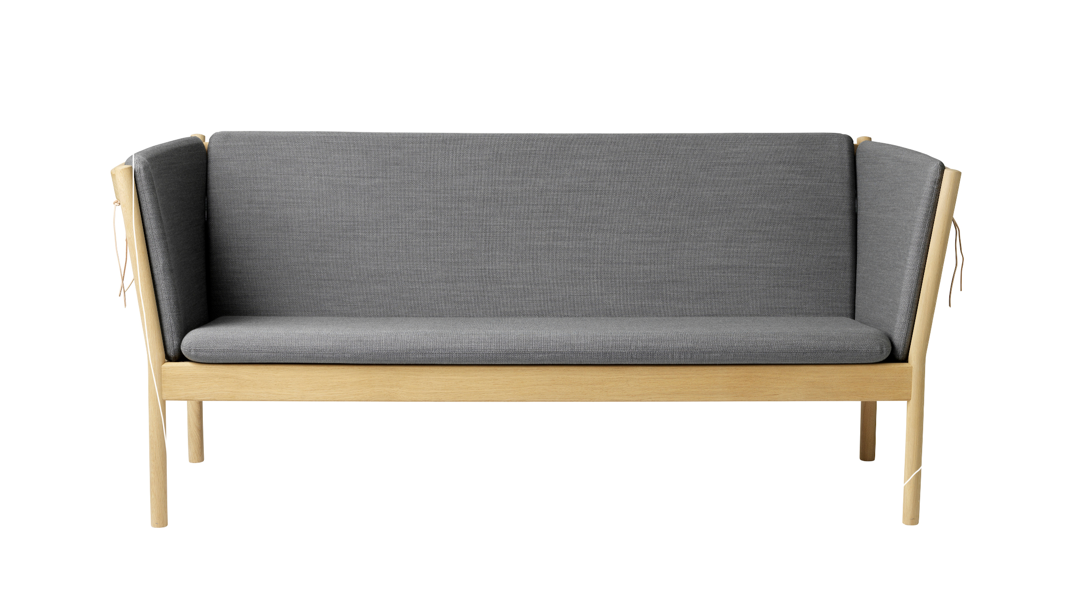 J149 Sofa 3-Sitzer, eiche natur / dunkelblau