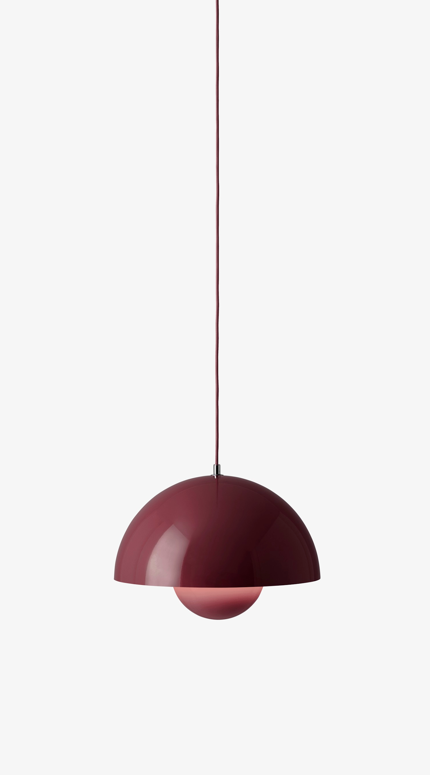 Flowerpot VP7 Pendelleuchte, dark plum