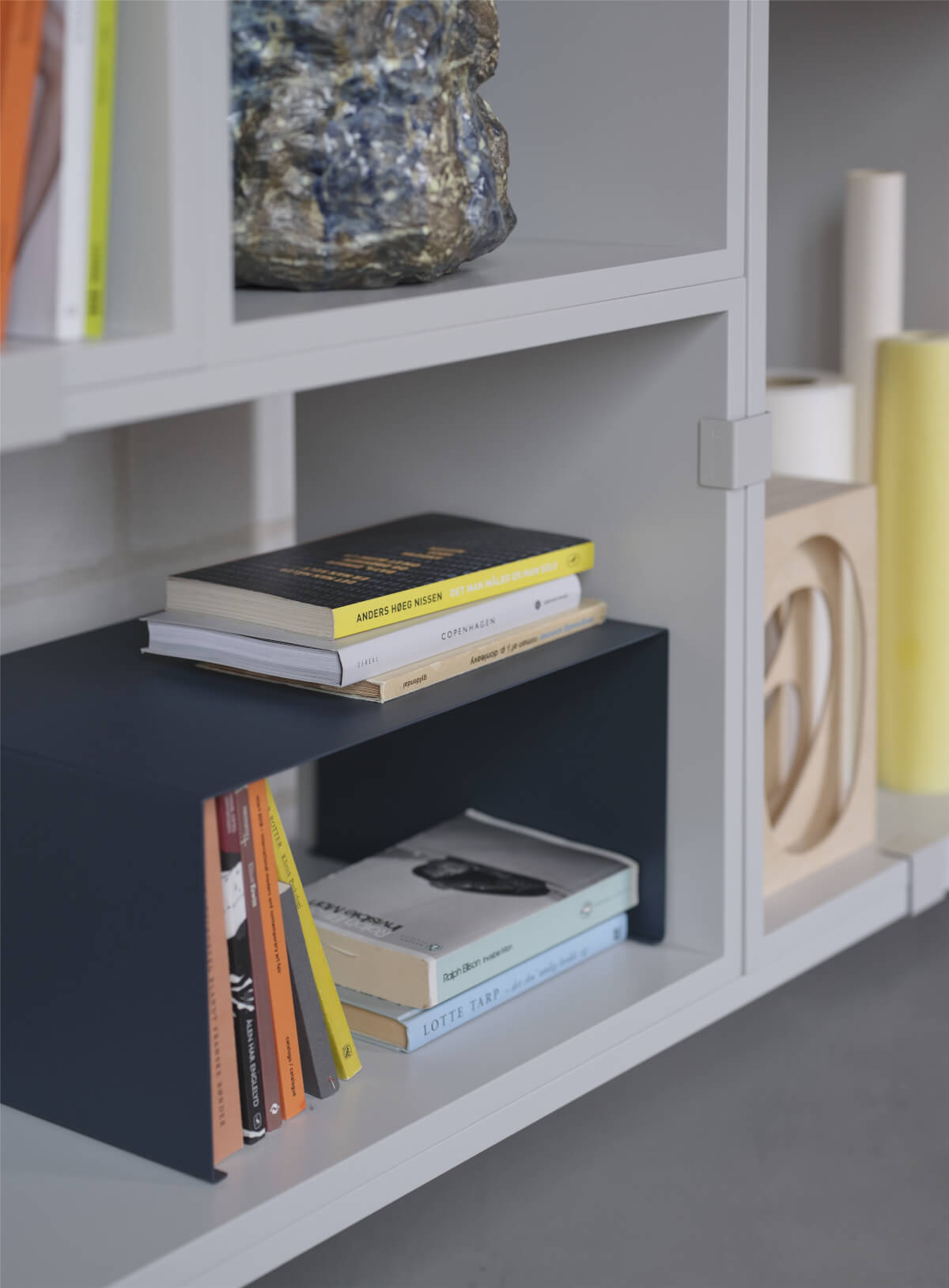 Stacked Storage Bookcase - Configuration 2, grau