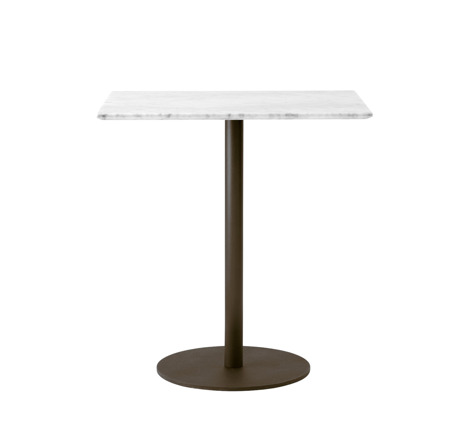 In Between SK 16 Cafe Tisch, höhe 73 cm, bronzed / bianco carrara