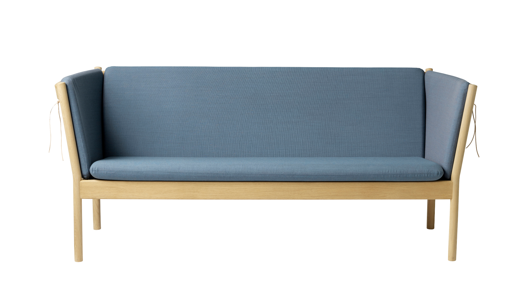 J149 Sofa 3-Sitzer, eiche natur / dunkelblau