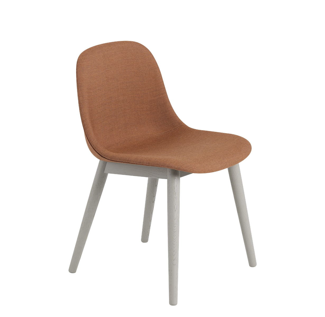 Fiber Side Chair, wood base, remix 433 / grau