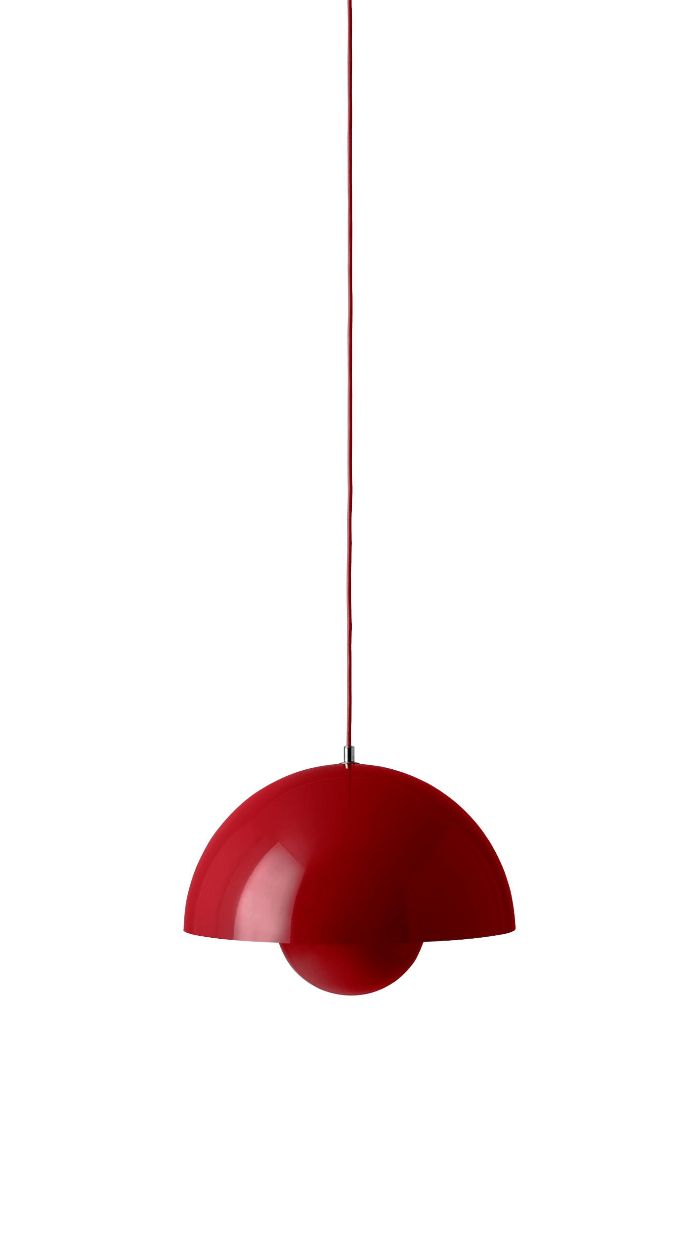 Flowerpot VP7 Pendelleuchte, vermilion red