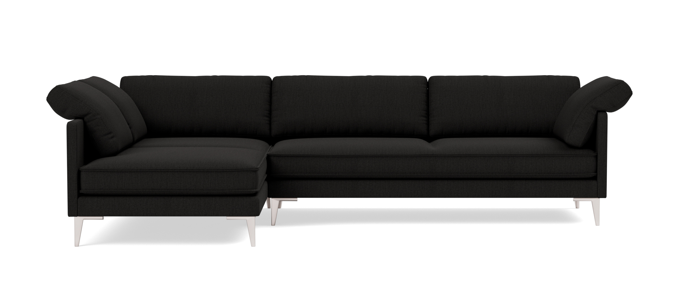 EJ295 Chaise Sofa, links, chrom / re-wool 198