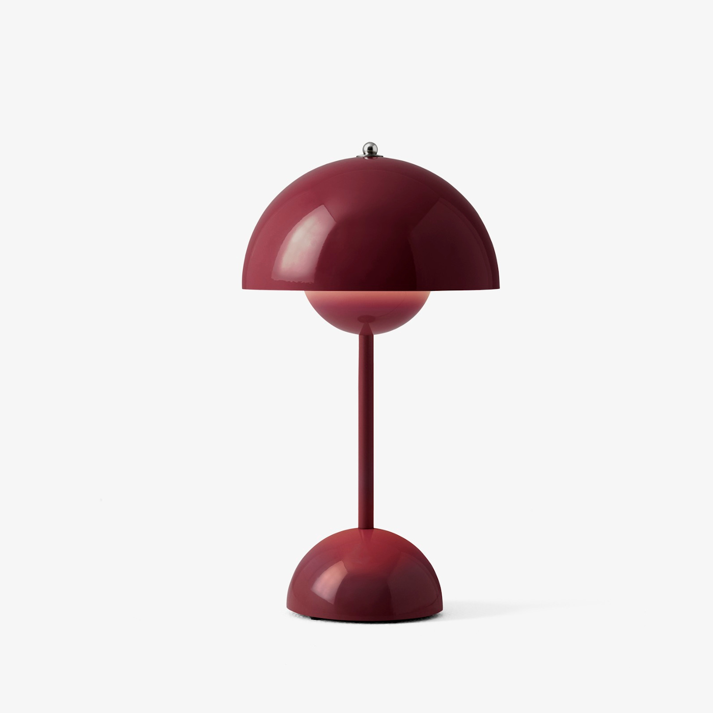 Flowerpot VP9 LED Akku Tischleuchte, dark plum