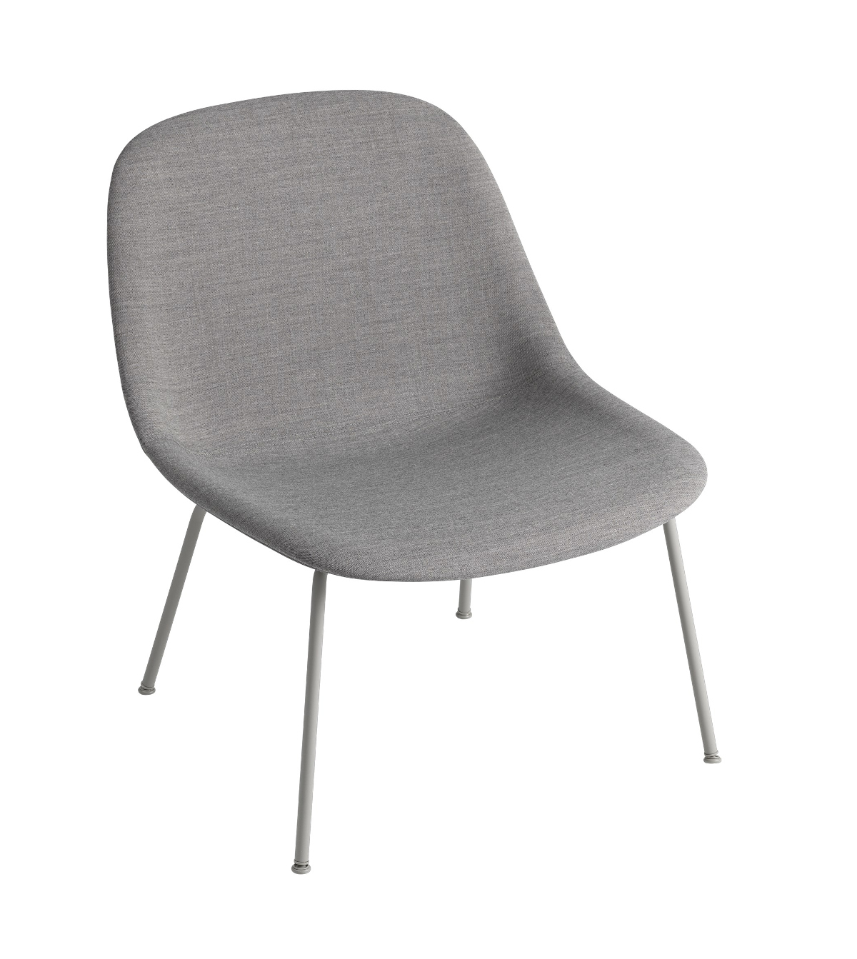 Fiber Lounge Chair, tube base, grau