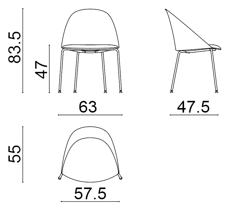 Cila Stuhl, voll bezogen #2203