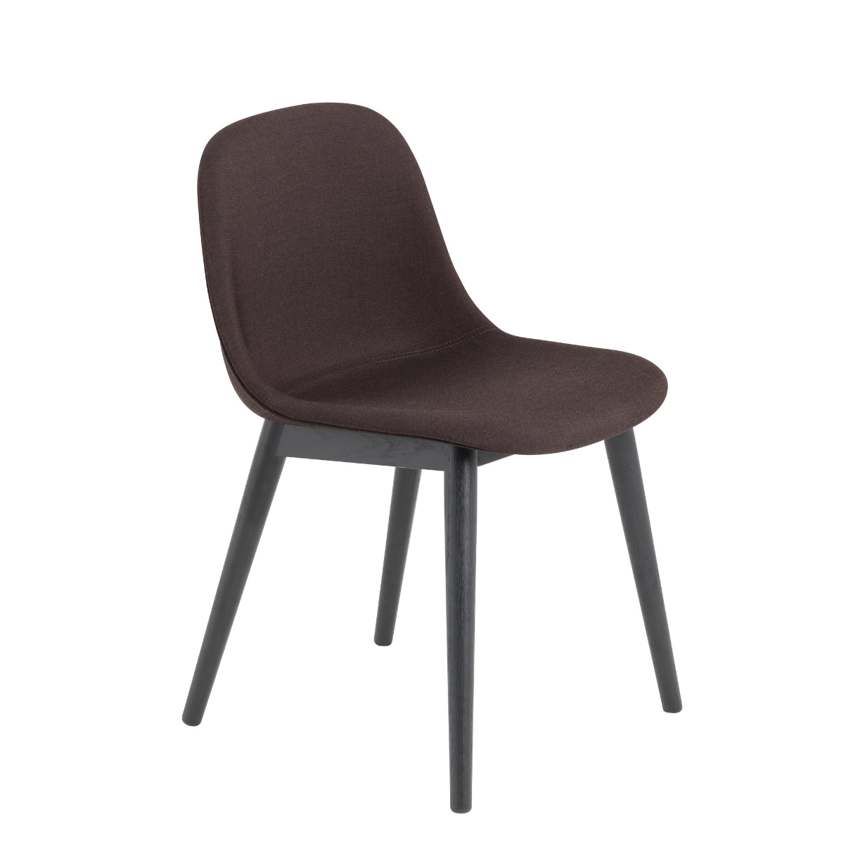 Fiber Side Chair, wood base, remix 433 / grau