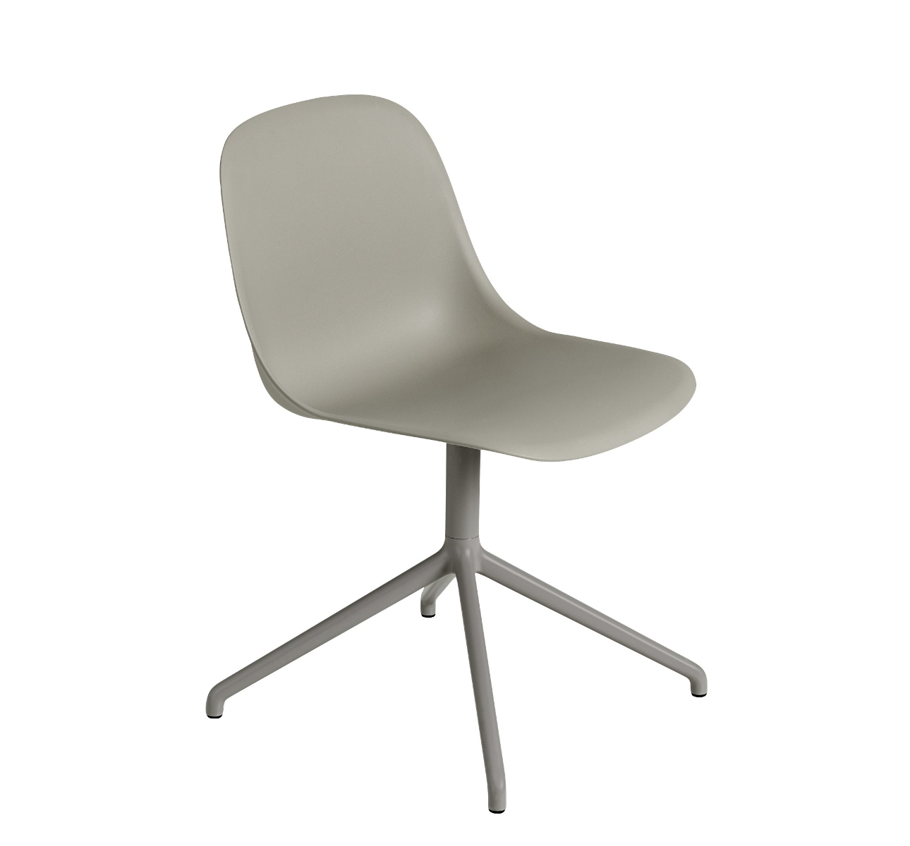 Fiber Side Chair, swivel base, remix 433 / grau