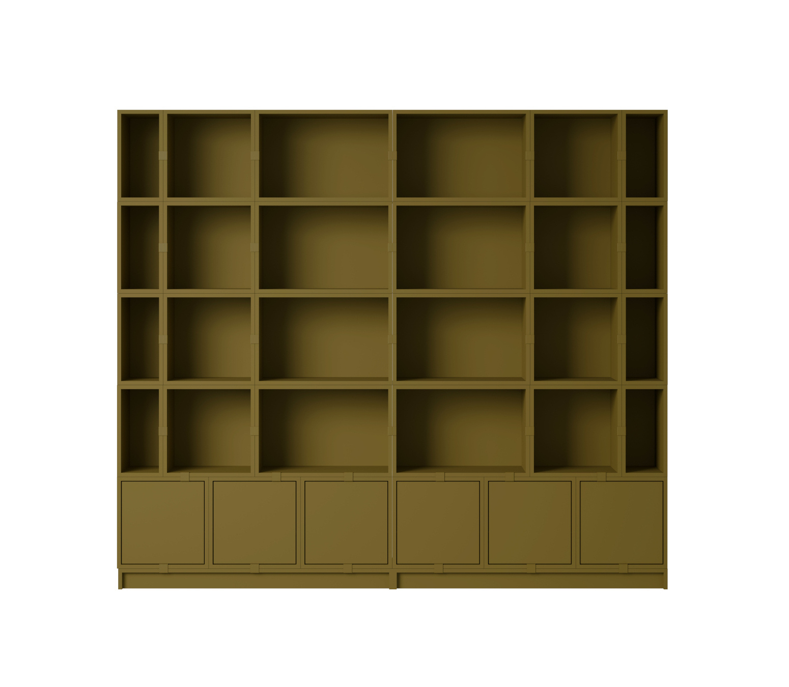 Stacked Storage Bookcase - Configuration 1