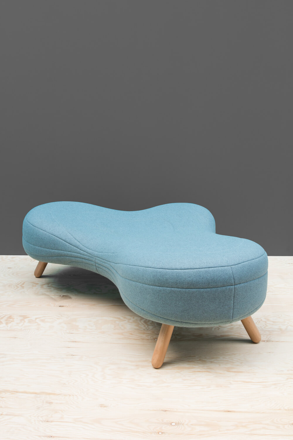 Bouli Sofa 3-Sitzer mit Fußgleiter