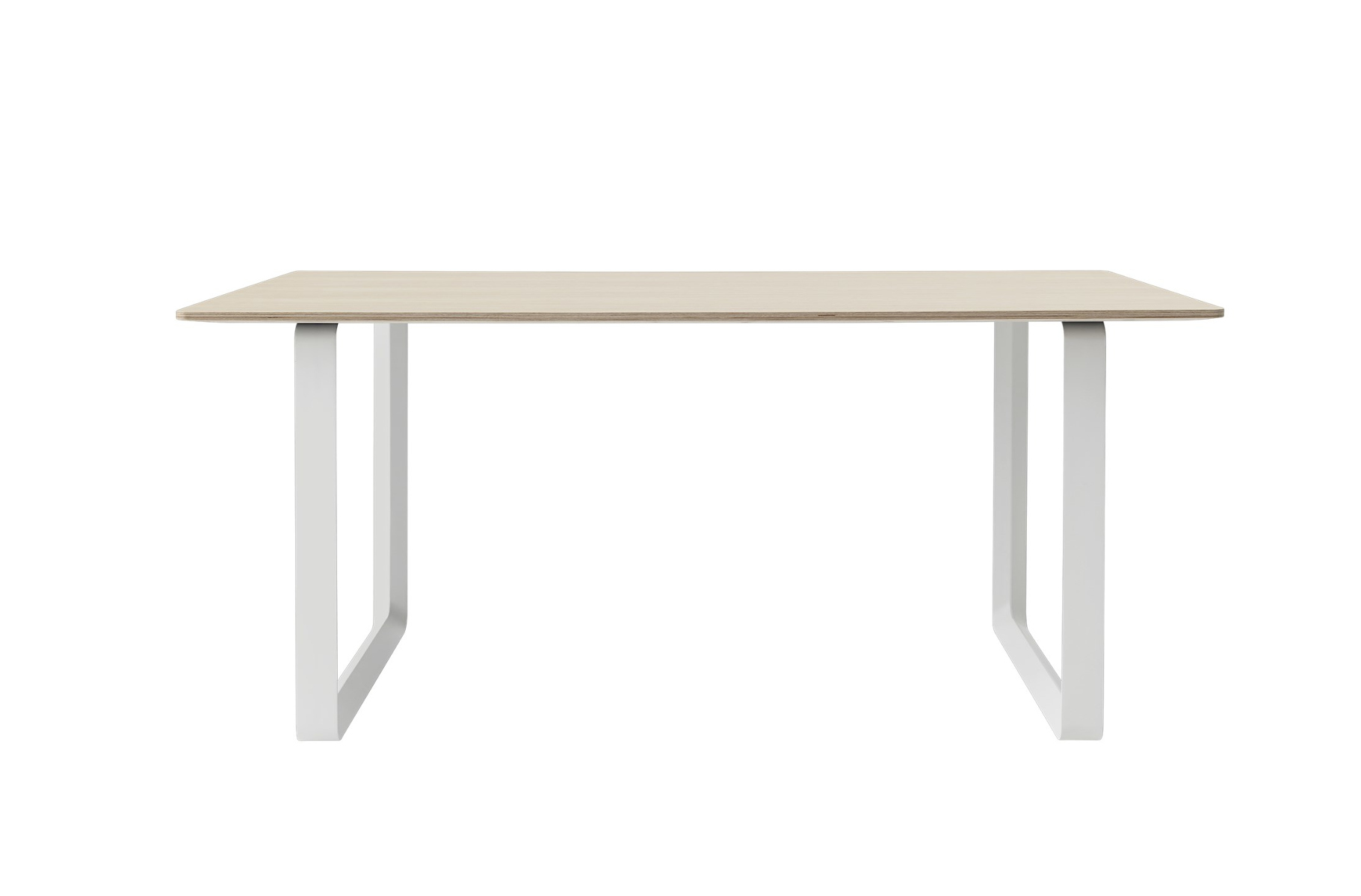 70/70 Tisch, 170 x 85 cm, eichenfurnier / weiß