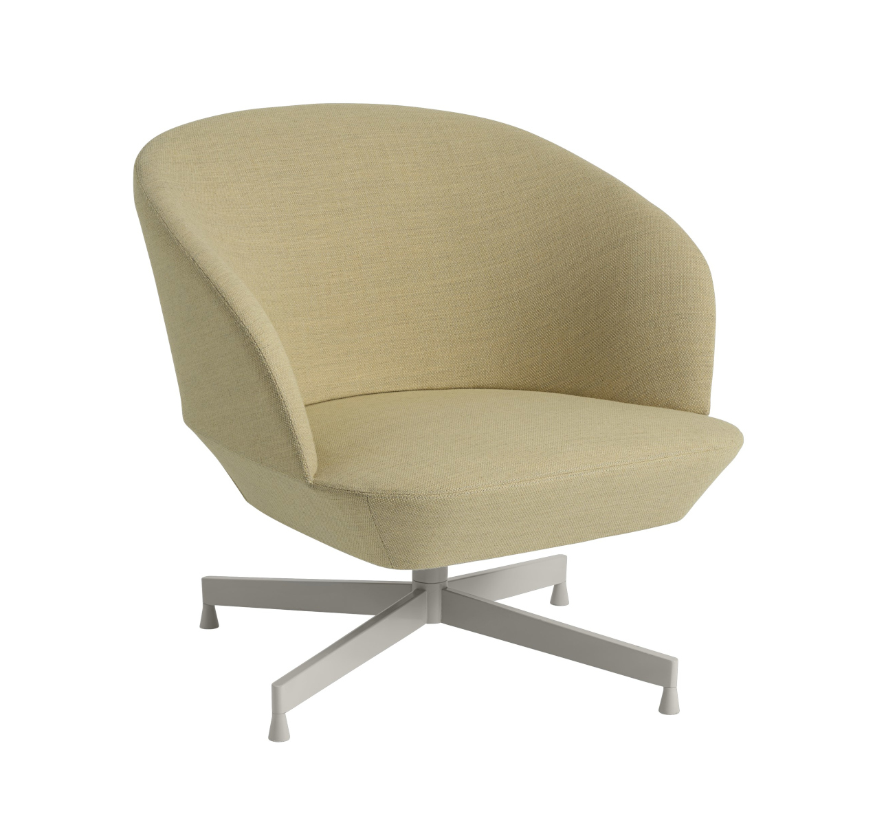 Oslo Lounge Chair, swivel base, vidar 146 / grau