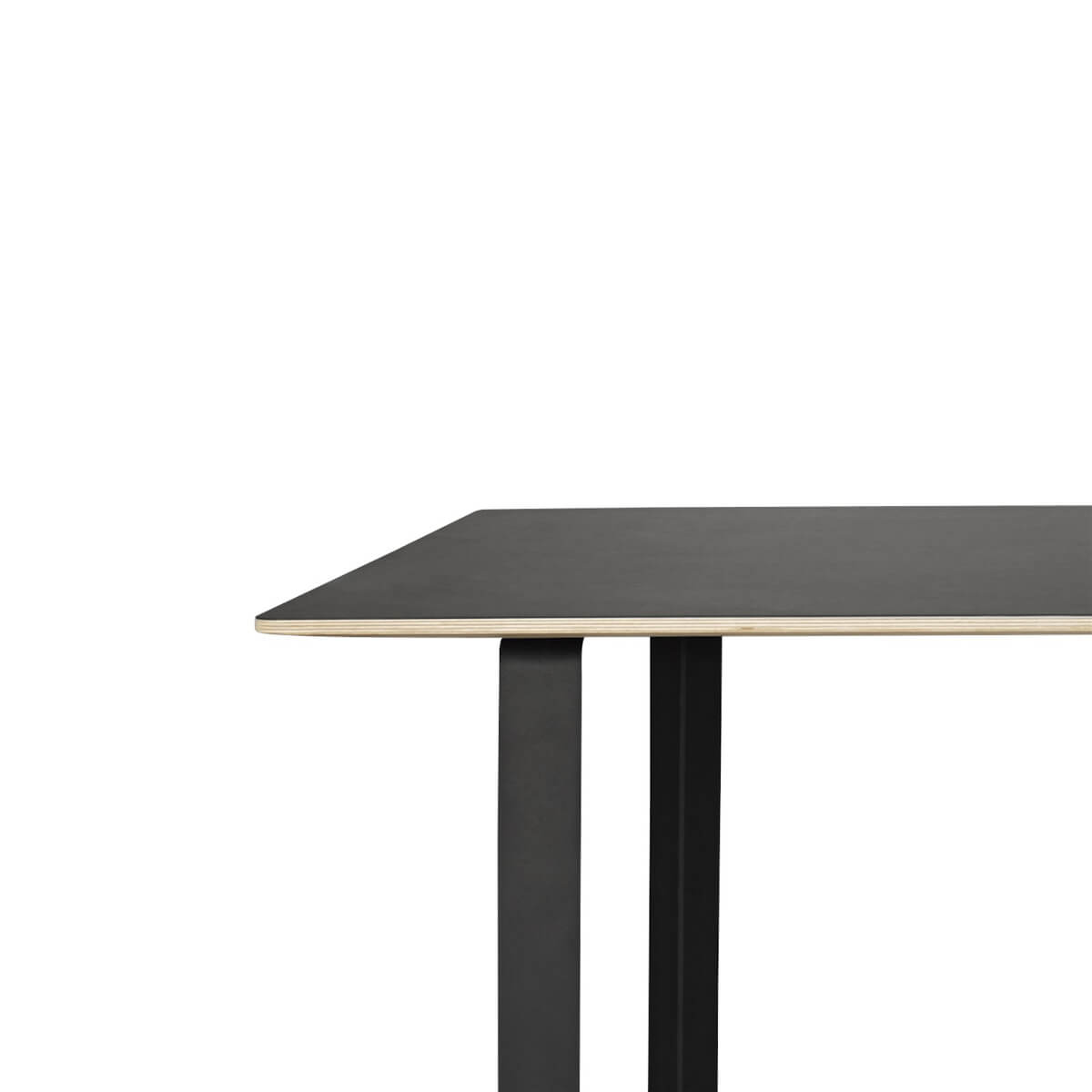 70/70 Tisch, 255 x 108 cm, eiche massiv / schwarz