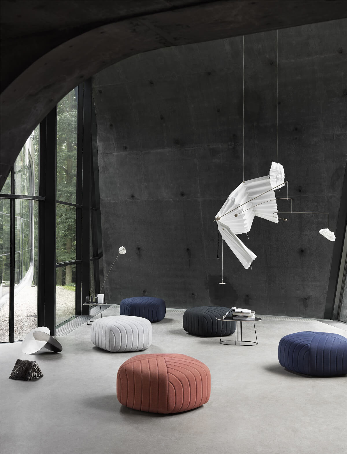 Five Pouf, large, remix 123