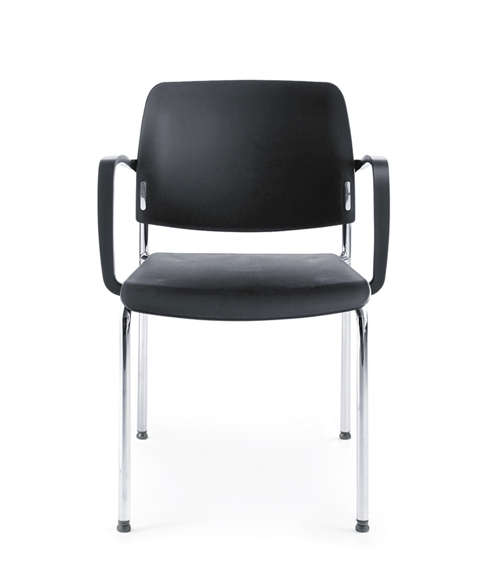 Bit 550H Stuhl, 4-Fuß, Sitz und Rückenlehne aus Kunststoff