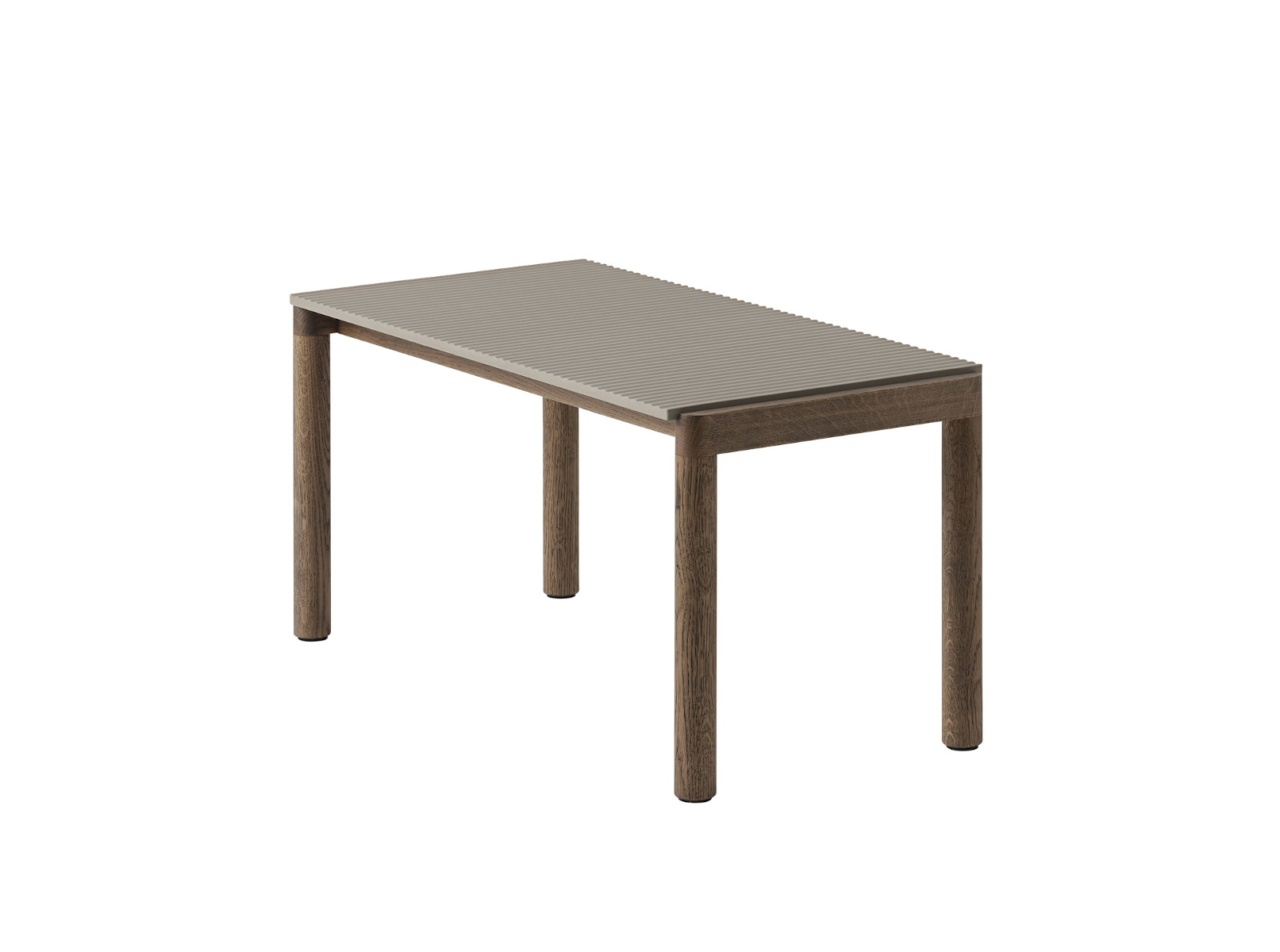 Couple Couchtisch, 84 x 40 cm, 1 plain - taupe / eiche natur