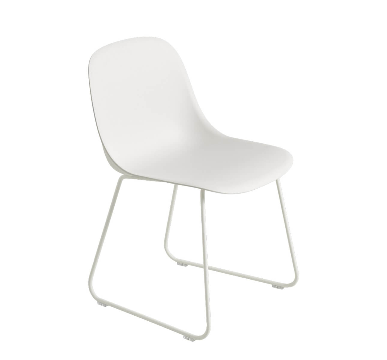 Fiber Side Chair, sled base, remix 133 / grau