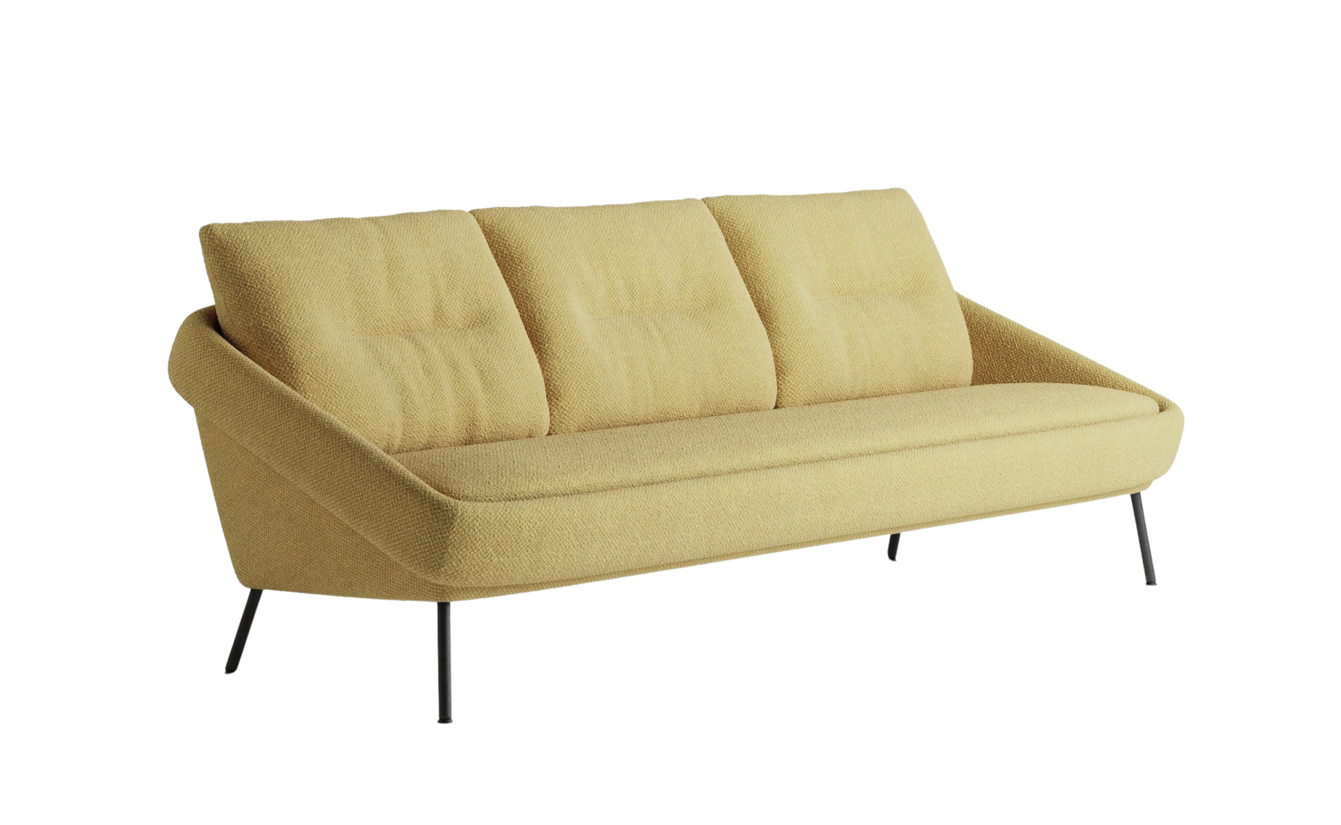 Nome Sofa 3-Sitzer mit Metallbeine