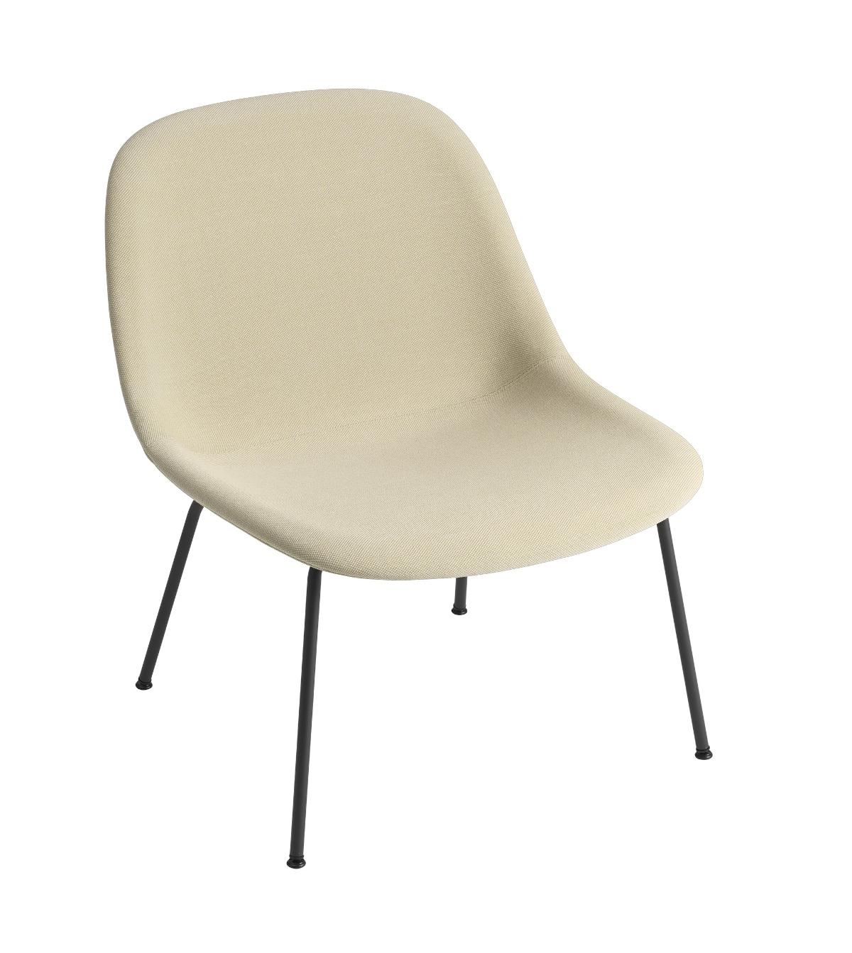 Fiber Lounge Chair, tube base, grau