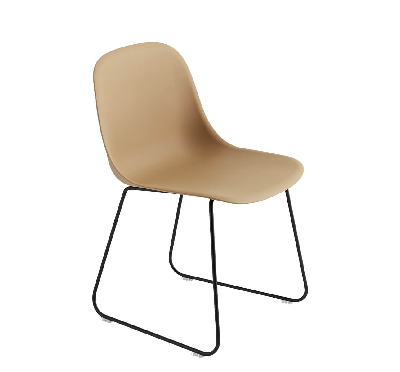 Fiber Side Chair, sled base, remix 133 / grau