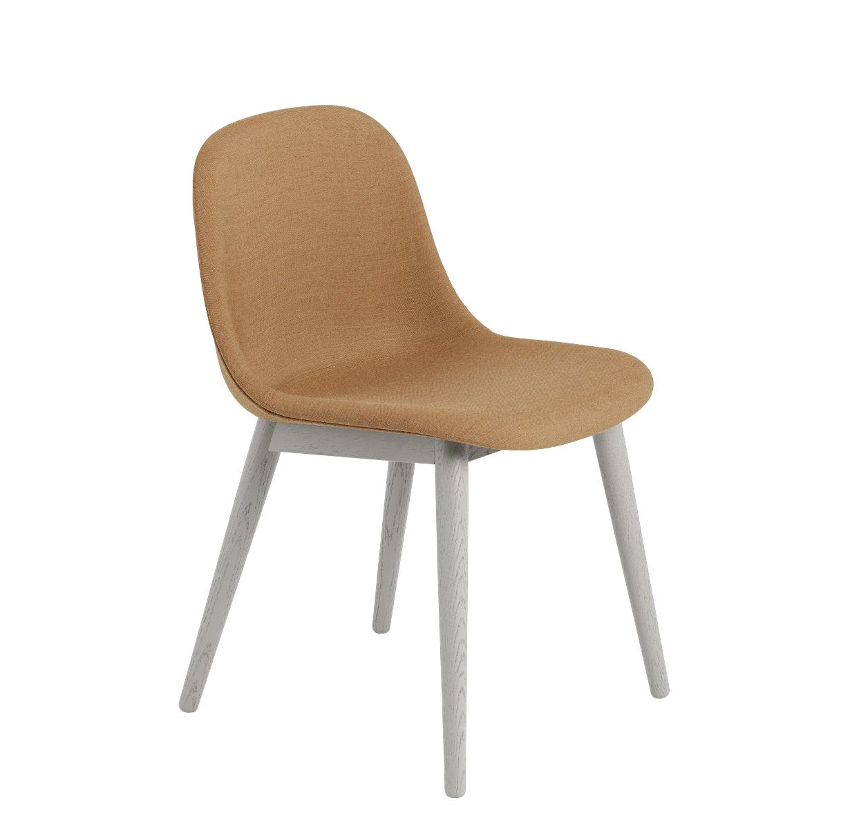 Fiber Side Chair, wood base, remix 433 / grau