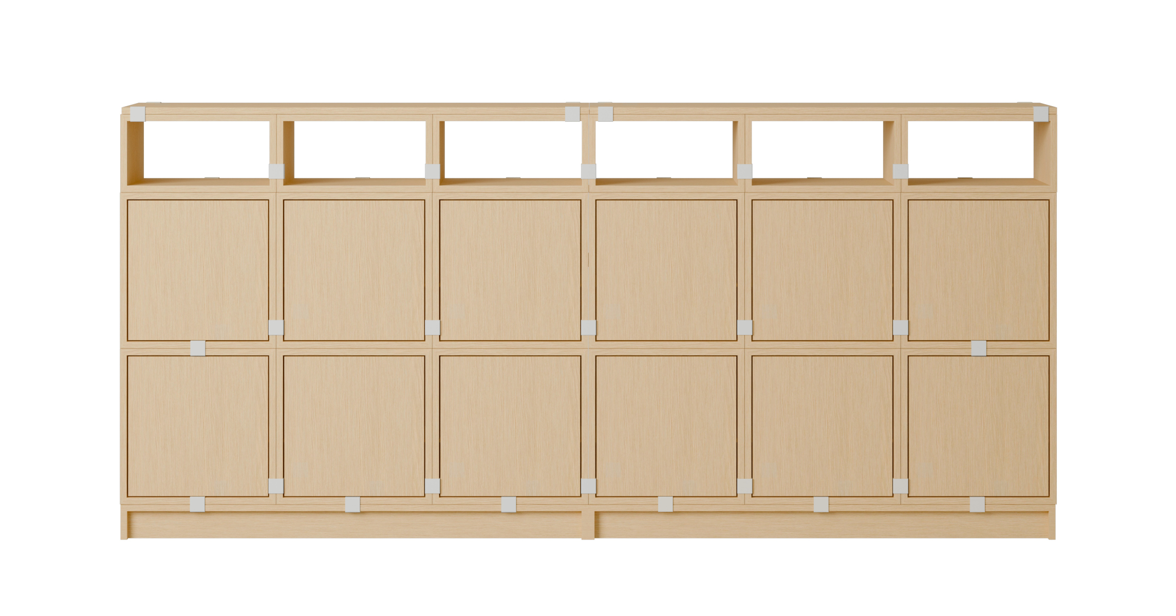 Stacked Storage Sideboard - Configuration 1, eiche natur