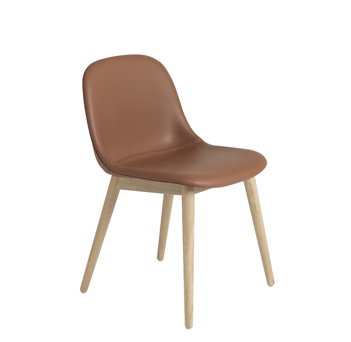 Fiber Side Chair, wood base, remix 433 / grau