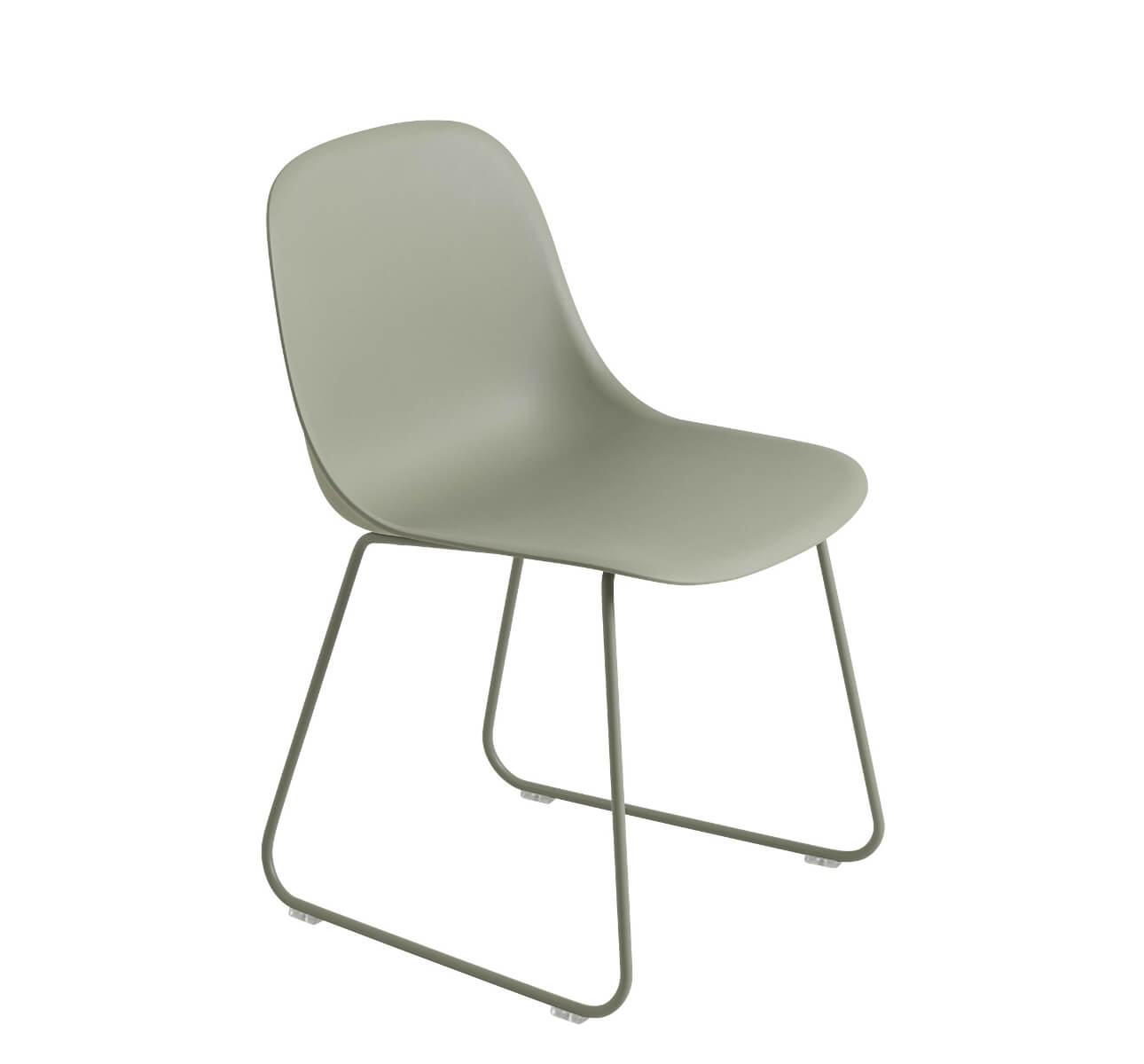 Fiber Side Chair, sled base, remix 133 / grau