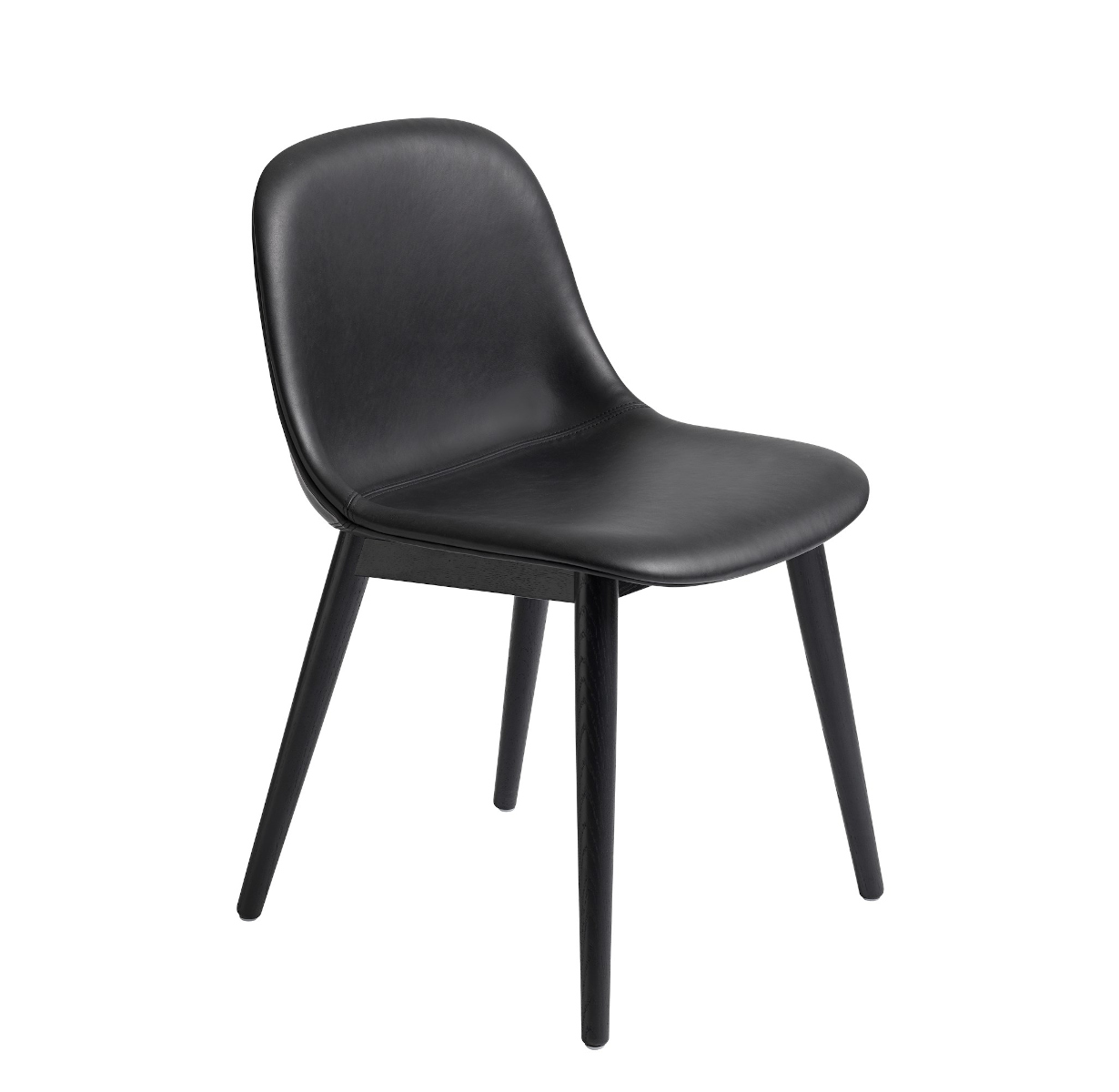 Fiber Side Chair, wood base, remix 433 / grau