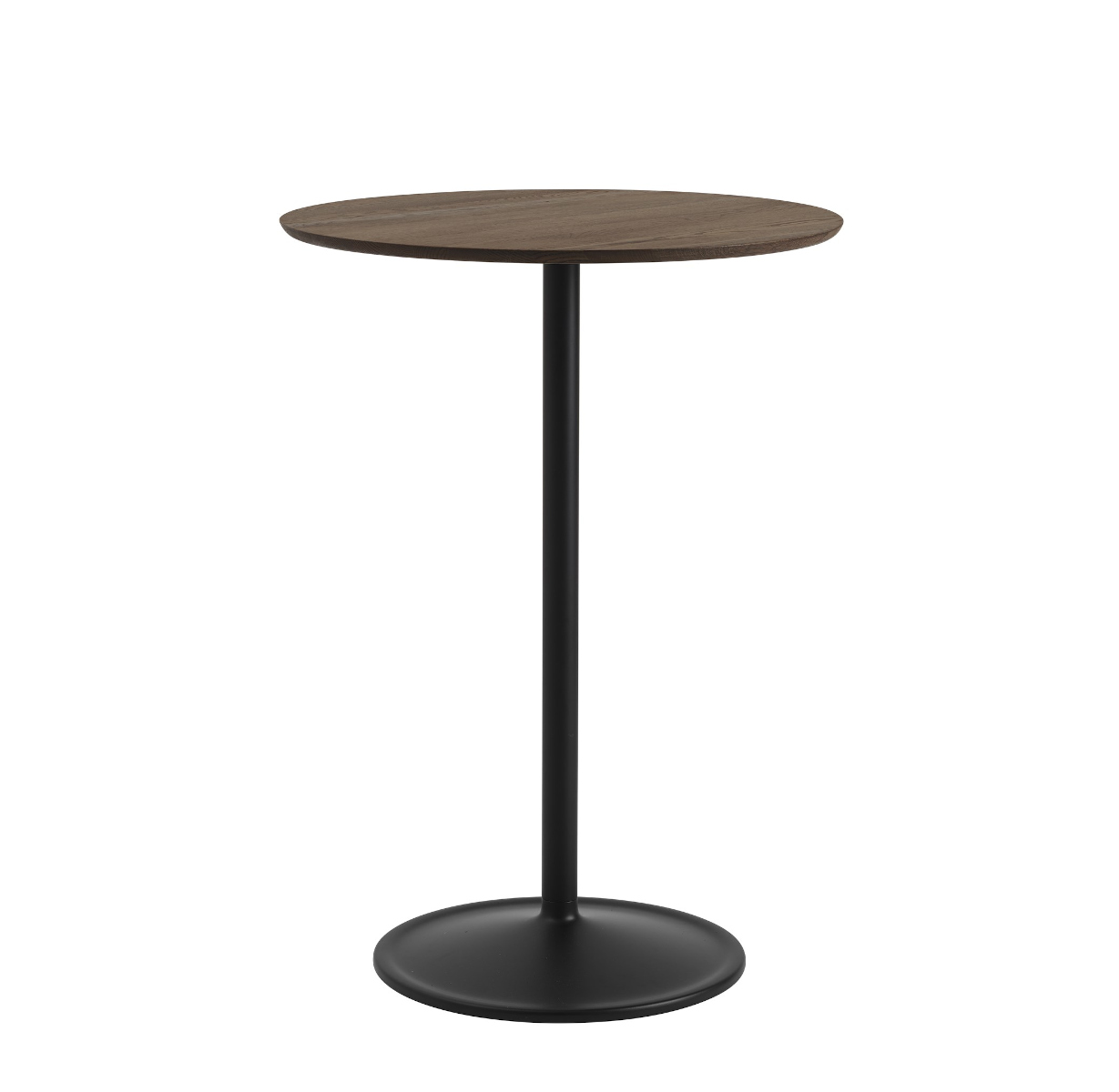 Soft Cafe Stehtisch, Ø 75 cm, schwarz nanolaminat / schwarz