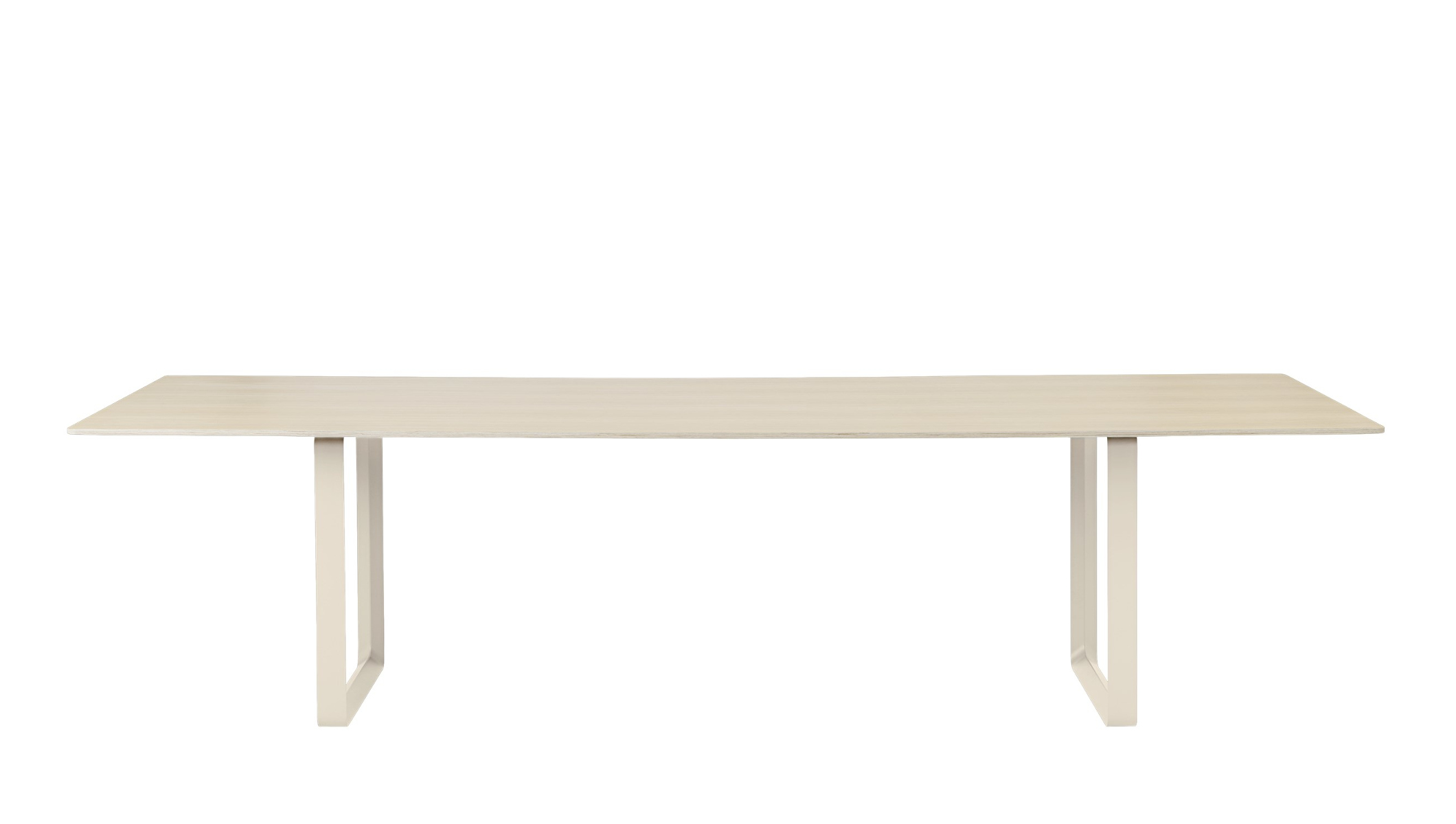 70/70 Tisch, 295 x 108 cm, eichenfurnier / sand