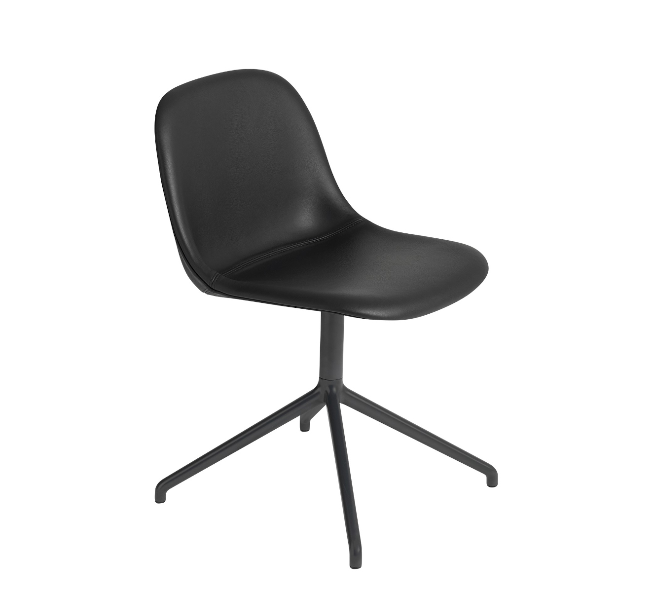 Fiber Side Chair, swivel base, remix 433 / grau