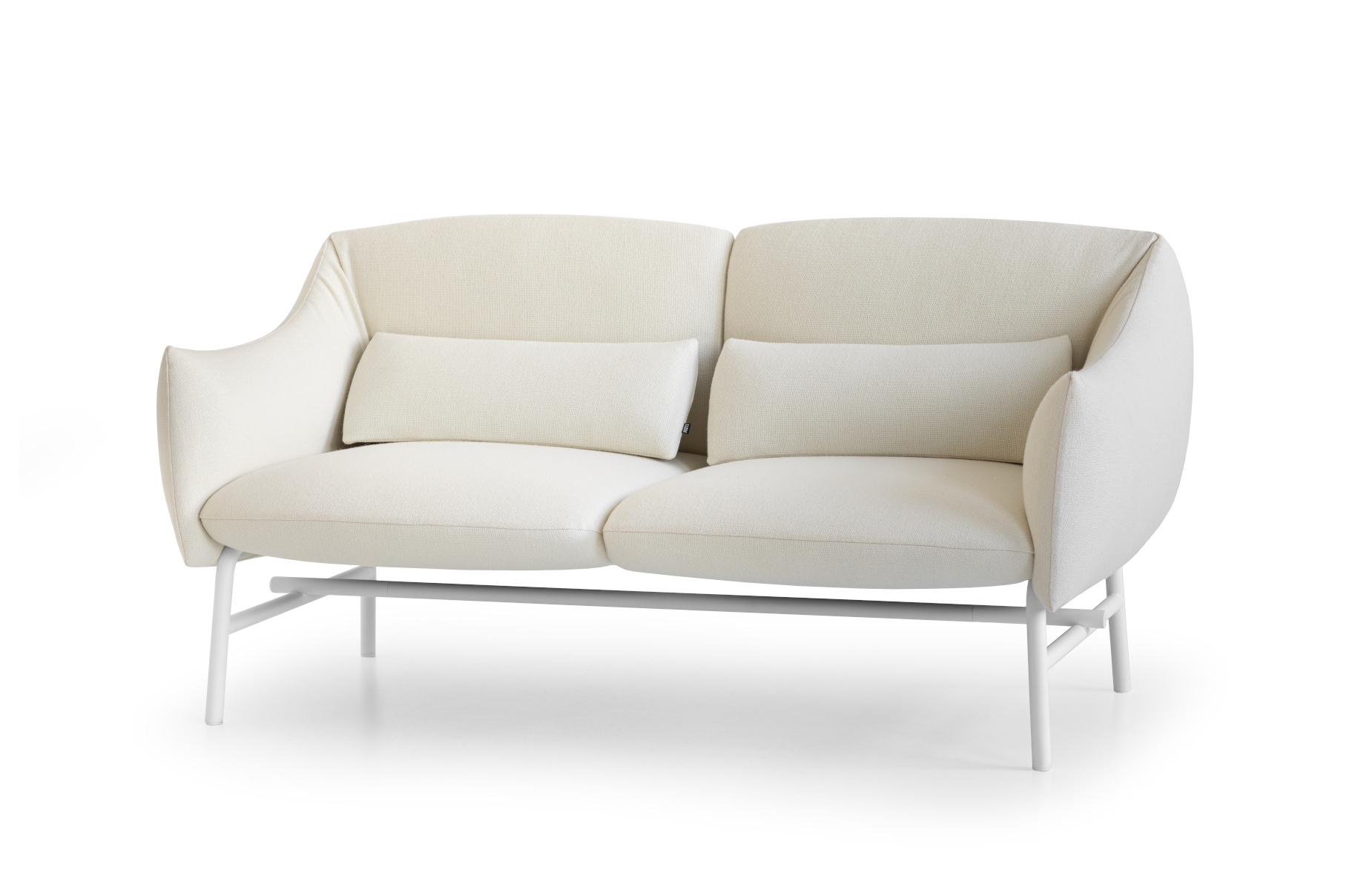 Lua Sofa 2-Sitzer mit Metallbeinen