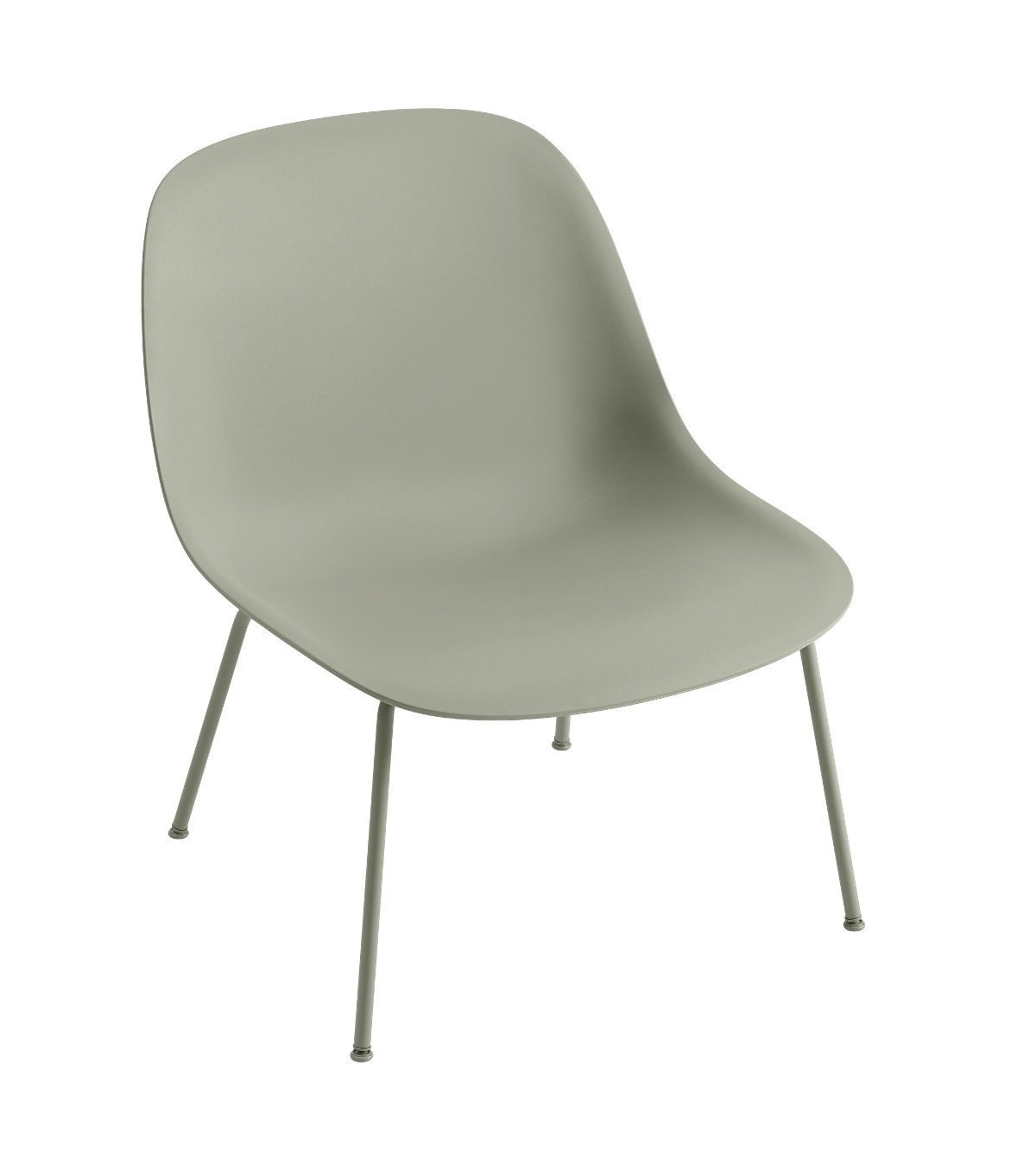 Fiber Lounge Chair, tube base, grau