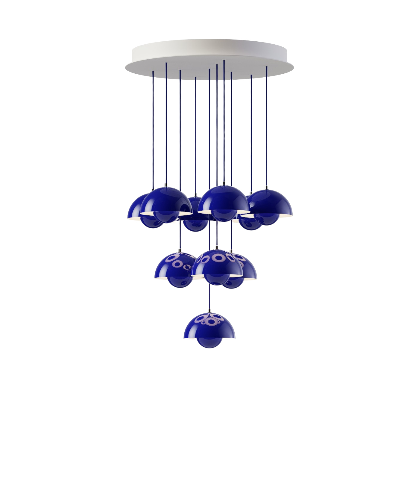 Flowerpot VP10 Kronleuchte, 10 pendants