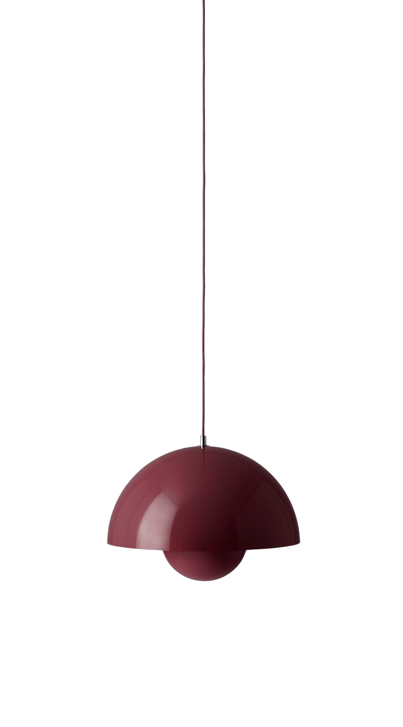 Flowerpot VP7 Pendelleuchte, dark plum