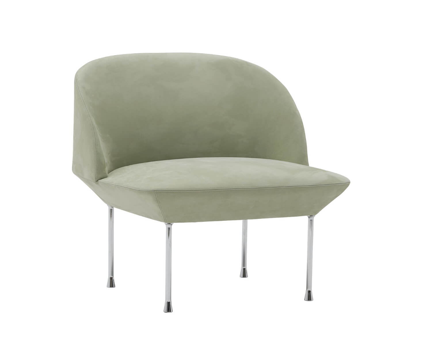 Oslo Sofa 1-Sitzer, allure leder jade / chrome