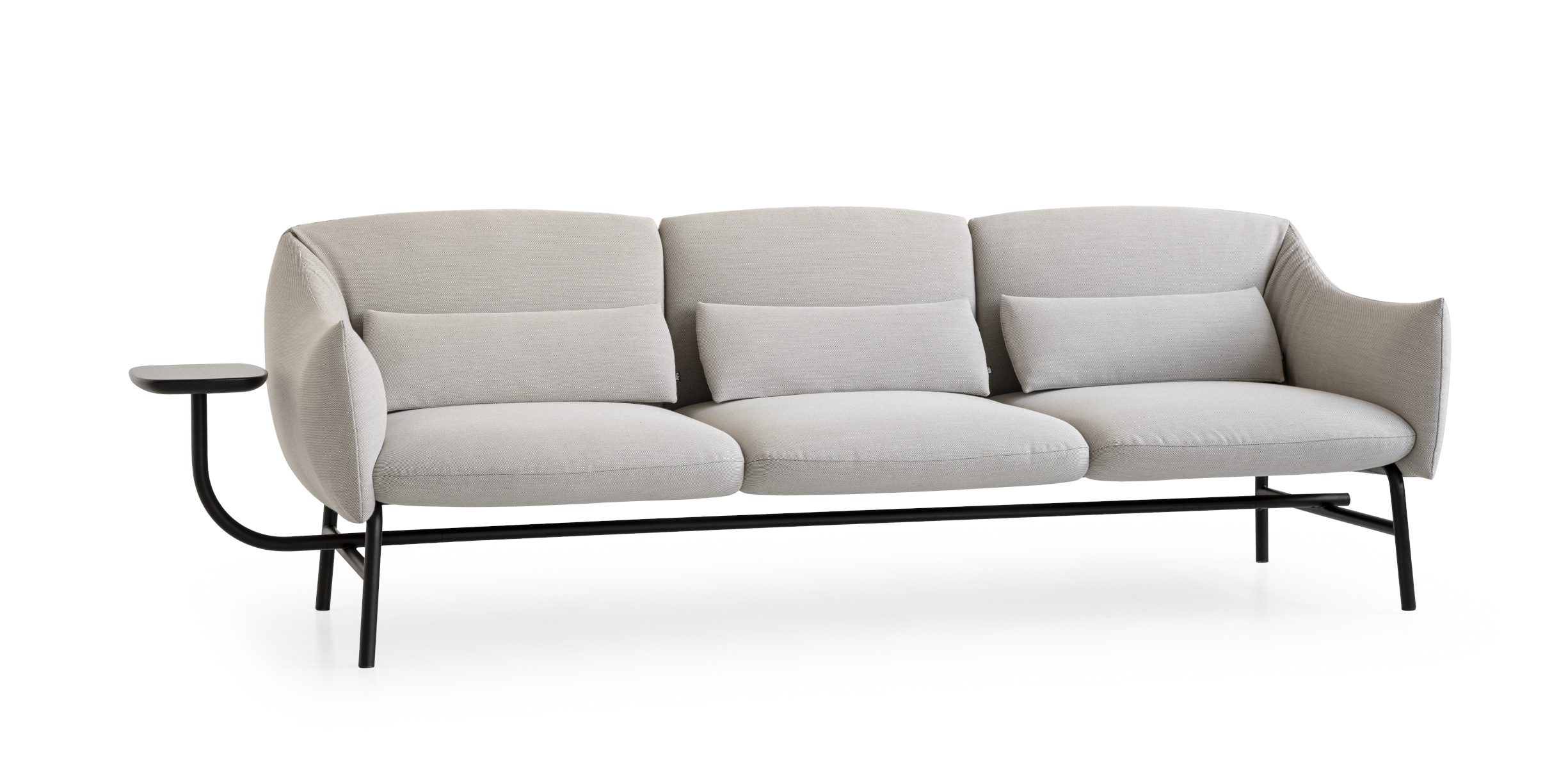 Lua Sofa 3-Sitzer mit Metallbeinen