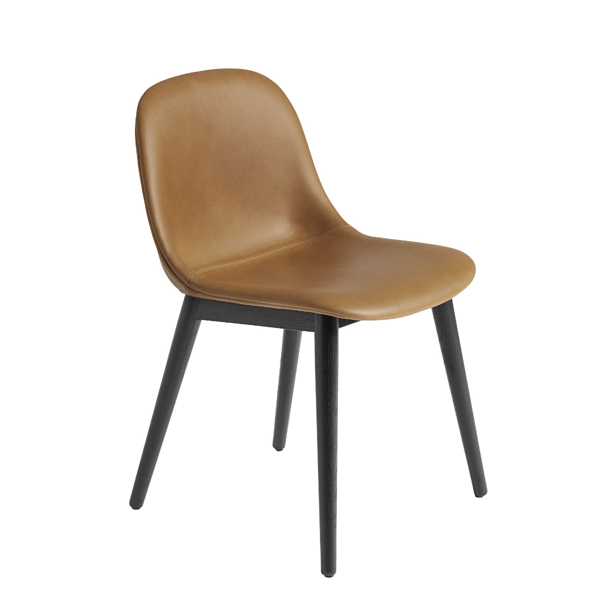 Fiber Side Chair, wood base, remix 433 / grau